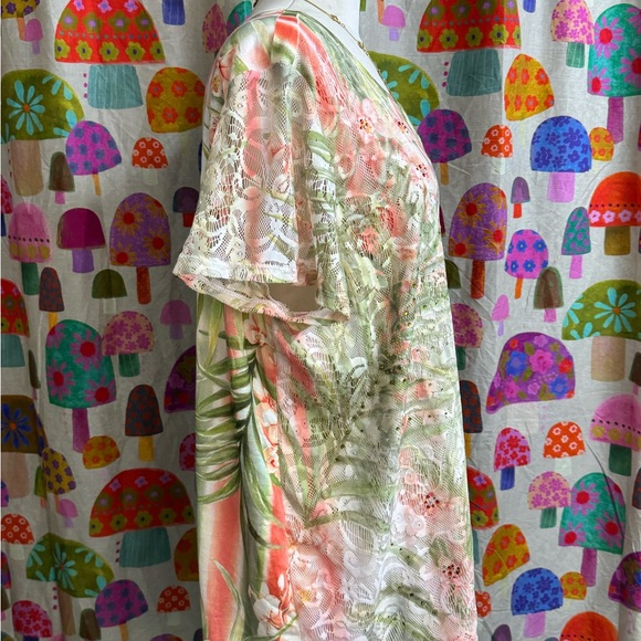 Alfred Dunner Lace Top With Crystals. 1X - Picture 4 of 11